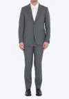 Tagliatore Twopiece Suit In Virgin Wool In Gray