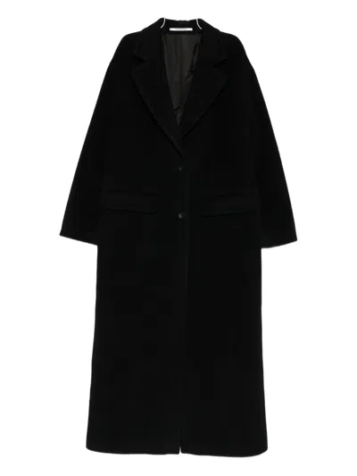 Tagliatore Wool Single-breasted Coat In Black