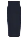 Tagliatore 'myra' High-waisted Knee-length Skirt In Blue