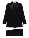 Tagliatore Wool Smoking Suit In Multi