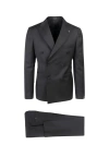 Tagliatore Classic Wool Suit For Men In Black