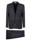 Tagliatore Wool Suit In Black