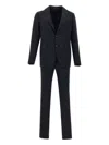 Tagliatore Blue Single-breasted Suit With Peak Revers In Wool Man In Blue