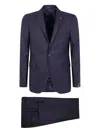 Tagliatore Wool Suit In Blue