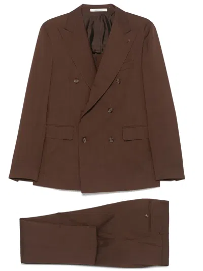 Tagliatore Anzug Aus Wolle In Braun