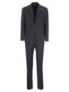 Tagliatore Single-breasted Wool Suit In Gray