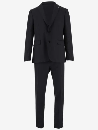 Tagliatore Single-breasted Two-piece Suit Set In Grigio