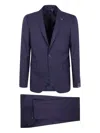 Tagliatore Wool Suit In Purple