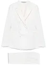 Tagliatore Wool Suit In White