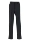 Tagliatore Wool Trousers In Black