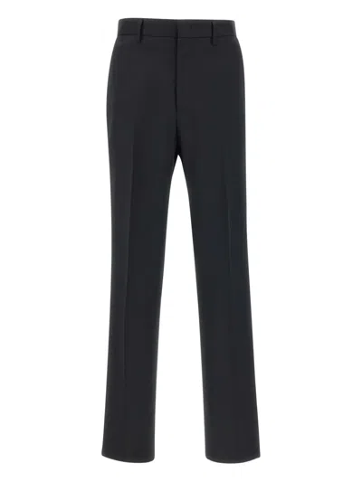 Tagliatore Wool Trousers In Black