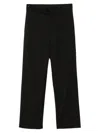 Tagliatore Wool Trousers In Black