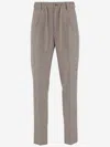 Tagliatore Drawstring Trousers In Gray