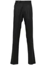 Tagliatore Tailored Grey Trousers With Flared Hem In Grey