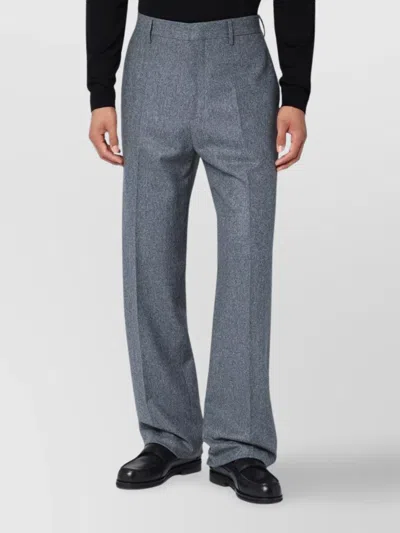 TAGLIATORE WOOL TROUSERS WITH WIDE LEG AND POCKETS