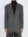 Tagliatore Wool Tweed Jacket In Blue