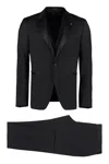 Tagliatore Three-piece Suit In Black