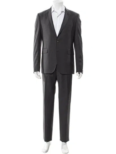 Pre-owned Tagliatore Wool Two-piece Suit In Grey