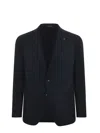 Tagliatore Worsted Wool Jacket In Blue