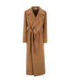 Tagliatore Wrap Coat In Brown