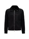 Tagliatore Long-sleeved Casual Jacket In Black