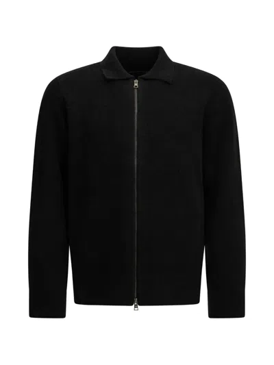 Tagliatore Black Virgin Wool Cotton Nylon Wool Sweater