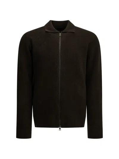 Tagliatore Brown Virgin Wool Cotton Nylon Wool Sweater