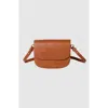 Tah Camila Saddle Bag In Brown