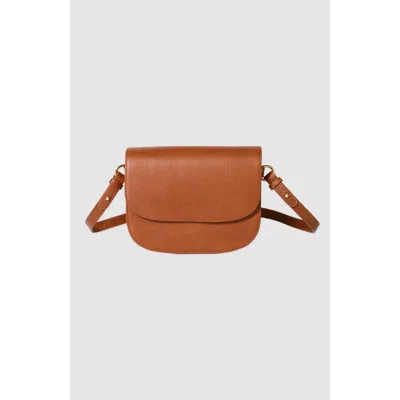 Tah Camila Saddle Bag In Brown