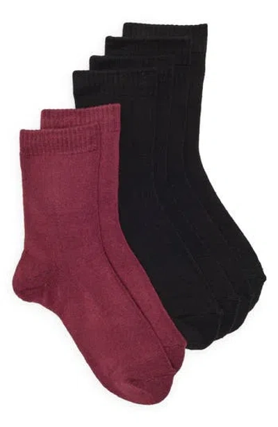 Tahari 3-pack Crew Socks In Black