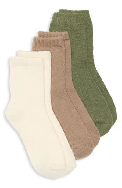 Tahari 3-pack Texture Crew Socks In Multi