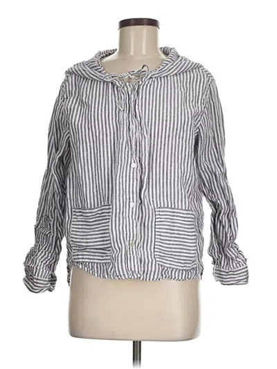 Pre-owned Tahari 3/4 Sleeve Blouse In Gray
