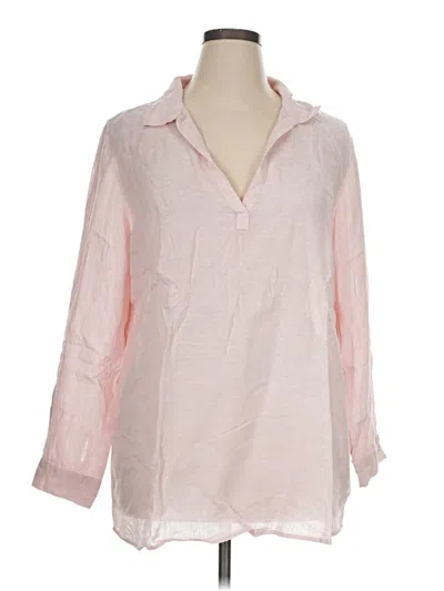 Pre-owned Tahari 3/4 Sleeve Blouse In Pink