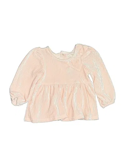 Pre-owned Tahari Kids' 3/4 Sleeve Blouse In Pink