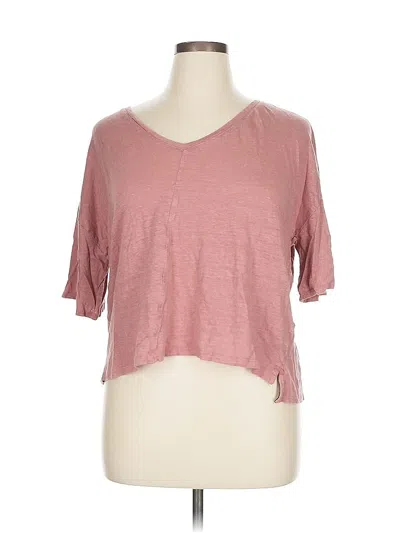 Pre-owned Tahari 3/4 Sleeve T-shirt In Pink