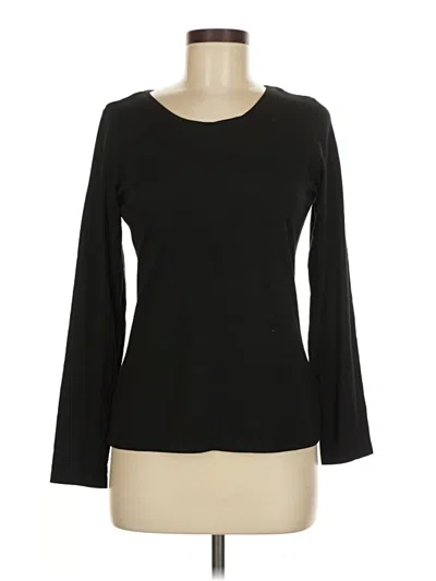 Pre-owned Tahari 3/4 Sleeve T-shirt In Black