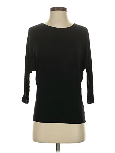 Pre-owned Tahari 3/4 Sleeve T-shirt In Black