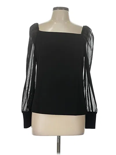 Pre-owned Tahari 3/4 Sleeve T-shirt In Black