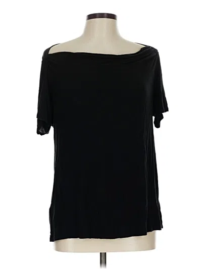 Pre-owned Tahari 3/4 Sleeve T-shirt In Black