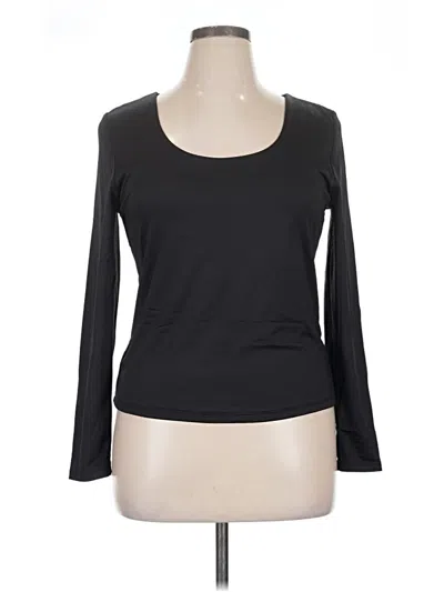 Pre-owned Tahari 3/4 Sleeve T-shirt In Black