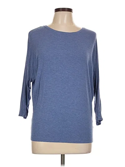 Pre-owned Tahari 3/4 Sleeve T-shirt In Blue