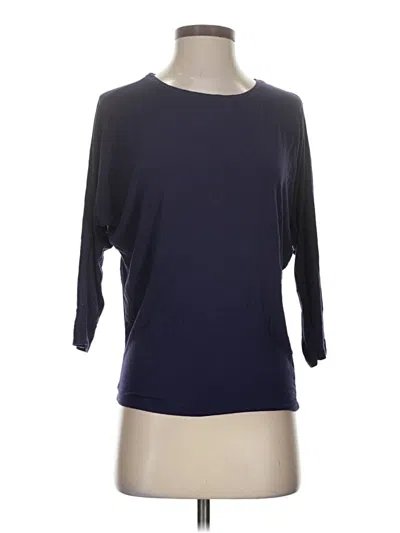 Pre-owned Tahari 3/4 Sleeve T-shirt In Blue