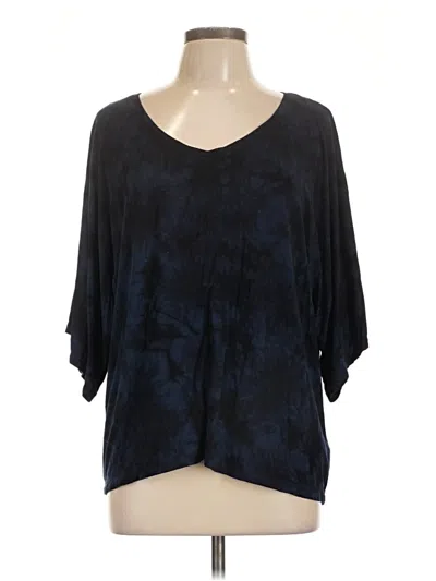 Pre-owned Tahari 3/4 Sleeve T-shirt In Blue