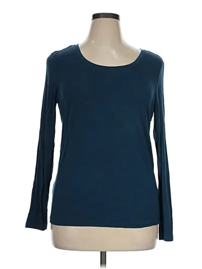 Pre-owned Tahari 3/4 Sleeve T-shirt In Blue