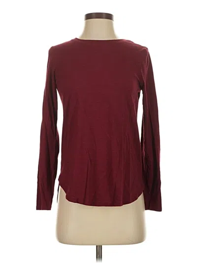 Pre-owned Tahari 3/4 Sleeve T-shirt In Burgundy