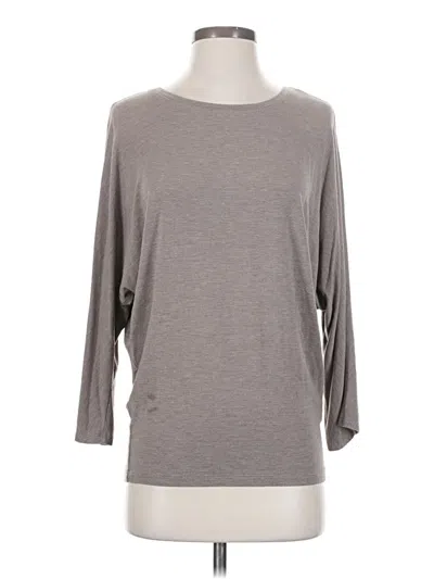 Pre-owned Tahari 3/4 Sleeve T-shirt In Gray