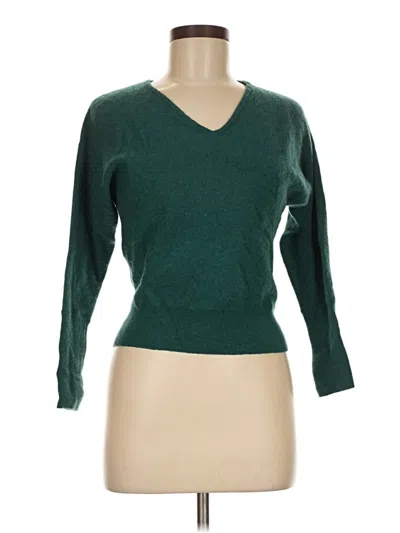 Pre-owned Tahari 3/4 Sleeve T-shirt In Green