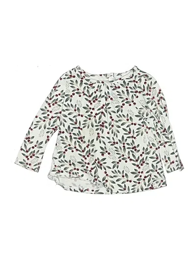 Pre-owned Tahari Babies' 3/4 Sleeve T-shirt In Ivory