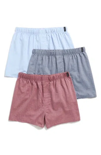 Tahari 3-pack Woven Boxers In Dark Navy