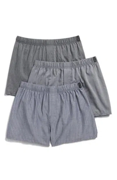 Tahari 3-pack Woven Boxers In Grey
